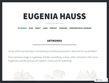 Tablet Screenshot of eugeniahauss.com